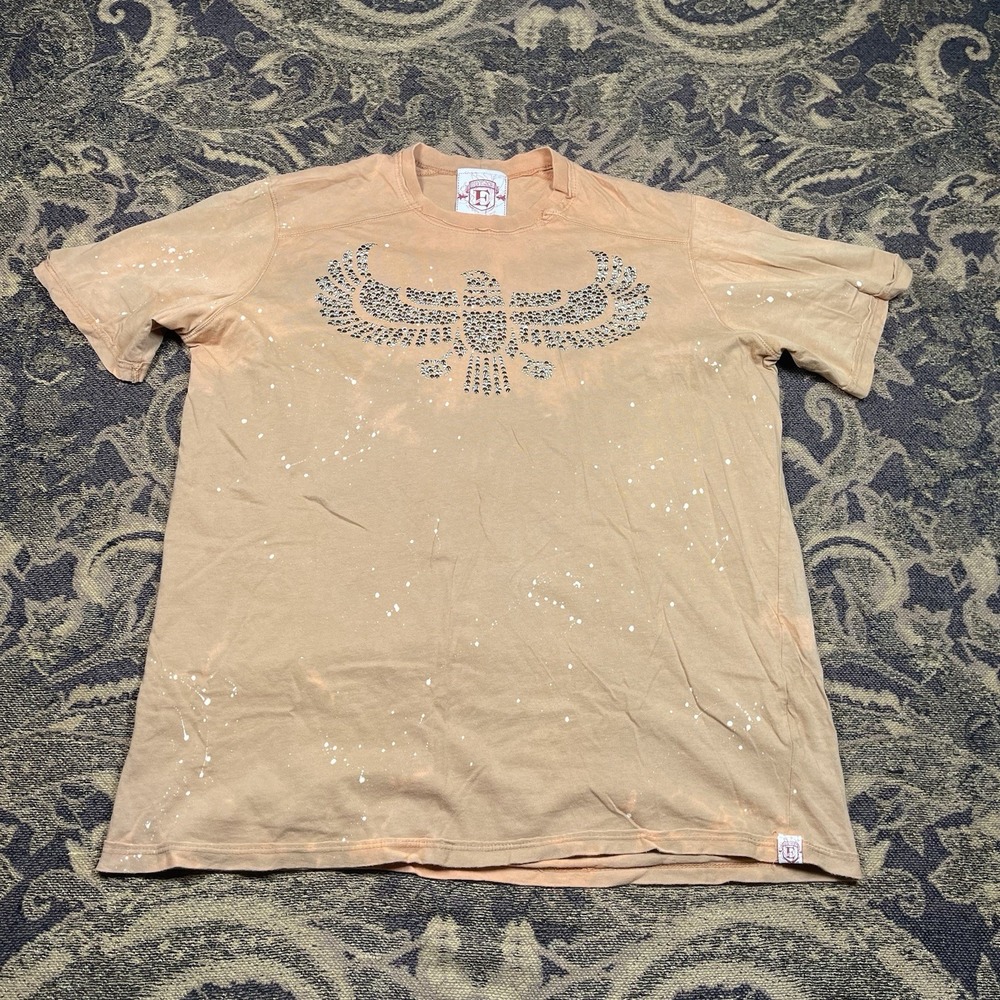 Vtg Y2k Division E Shirt Mens Large Eagle Stud Jesse Pinkman Affliction Style